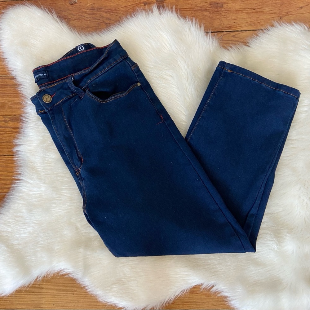 Blue Straight Leg Jegging Jeans